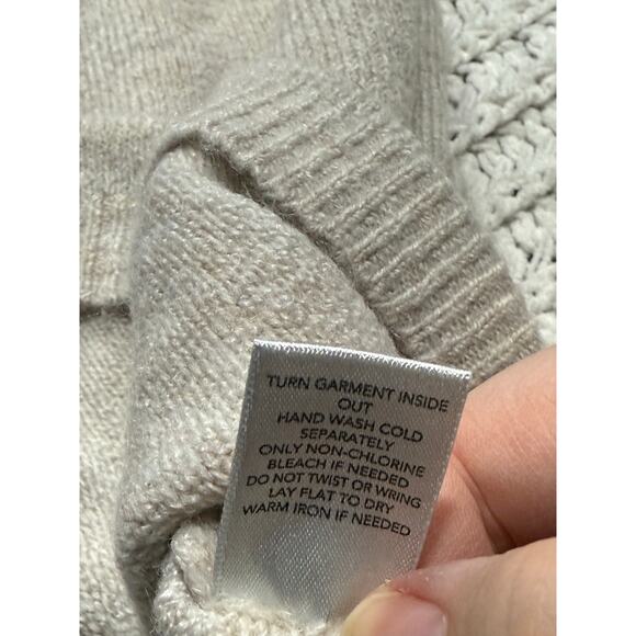 CJ Banks Sweater Fair Isle Knit Crew Neck Pullover Womens Plus Size 3X Oatmeal - Picture 8 of 8